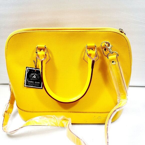 Laura Giani Leather Satchel - Picture 1 of 6